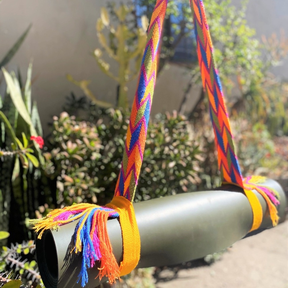 Wayuu Adjustable Yoga Mat Strap Holder Handmade